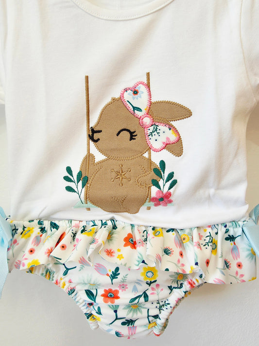 Conjunto Niña Baño Conejo