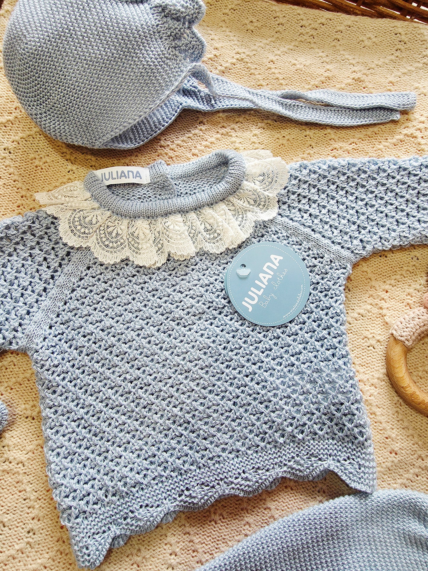 Conjunto 3p Hilo 26040 Azul Pastel