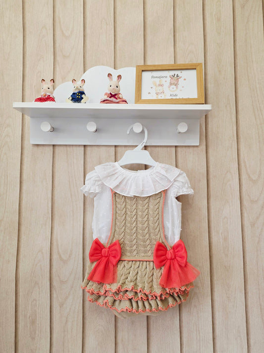 Conjunto Ranita Caña Salmon