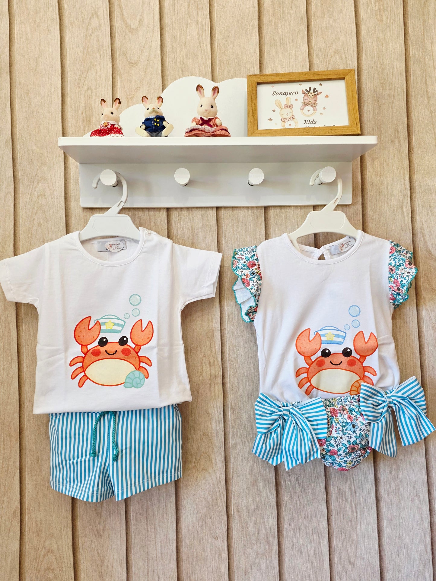 Conjunto Baño Niña Cangrejo