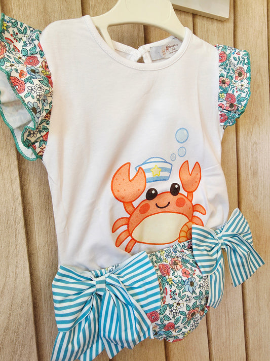 Conjunto Baño Niña Cangrejo