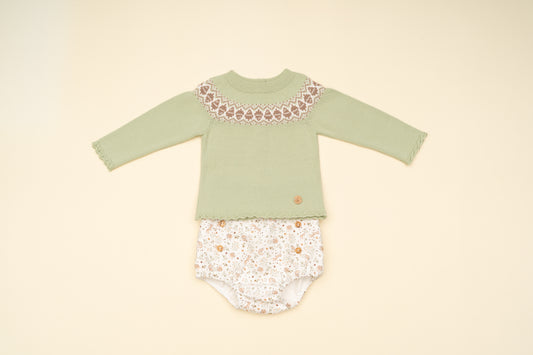 Conjunto Rombos Verde