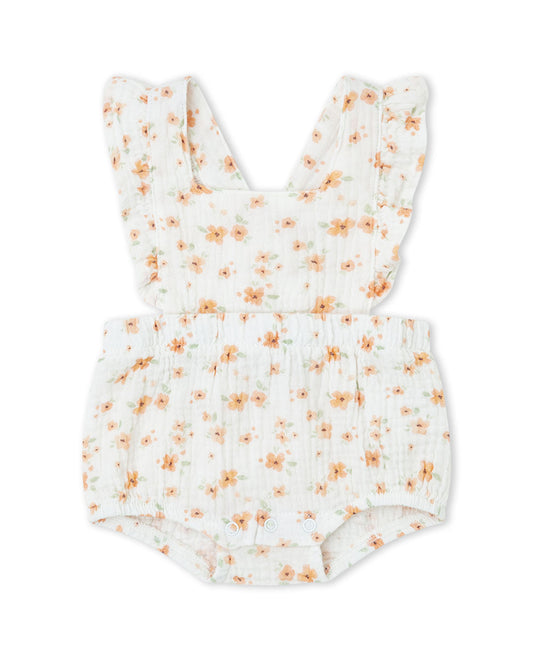 Pelele Floral Naranja