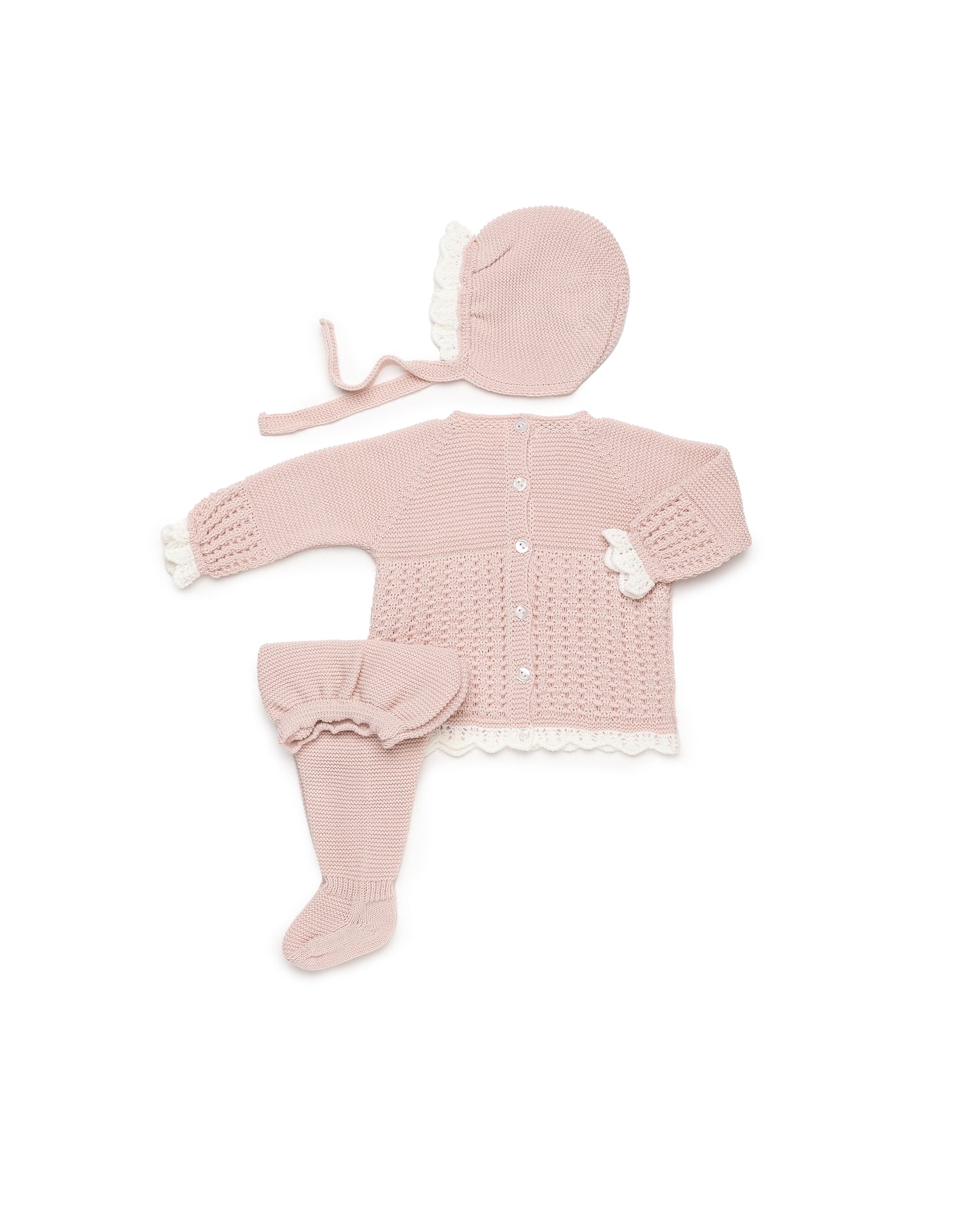 Conjunto 26545 Rosa Palo Crudo 3 Piezas