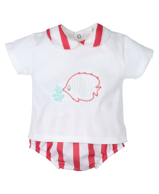 Conjunto Niño Pez Mar