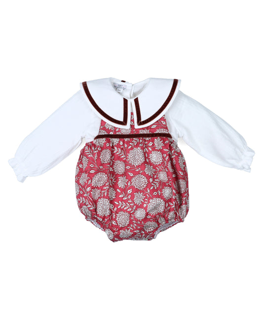 Conjunto Peto Niño Clavel Antiguo