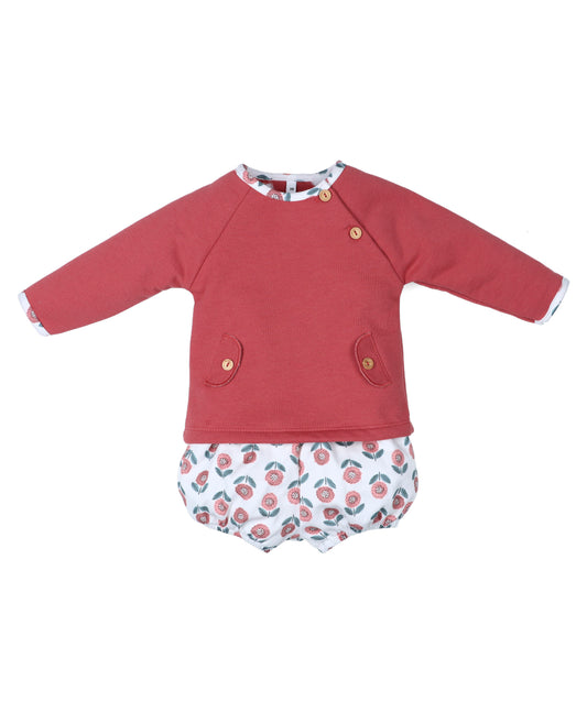 Conjunto Pololo Niño Flor De Invierno