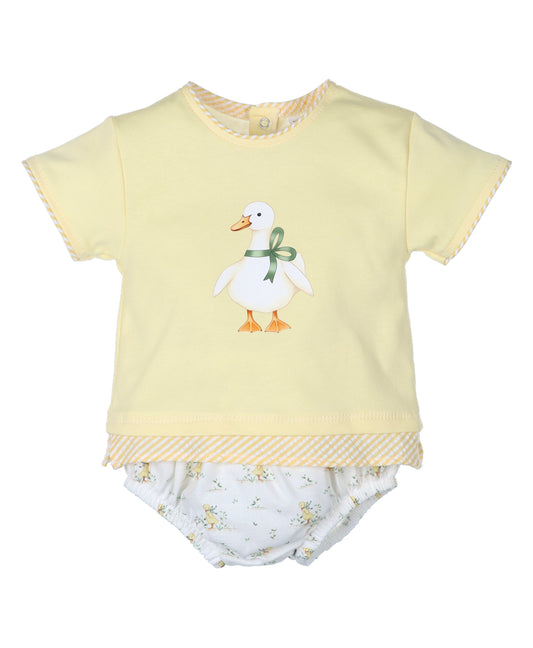 Conjunto Niño Pato Ilustrado
