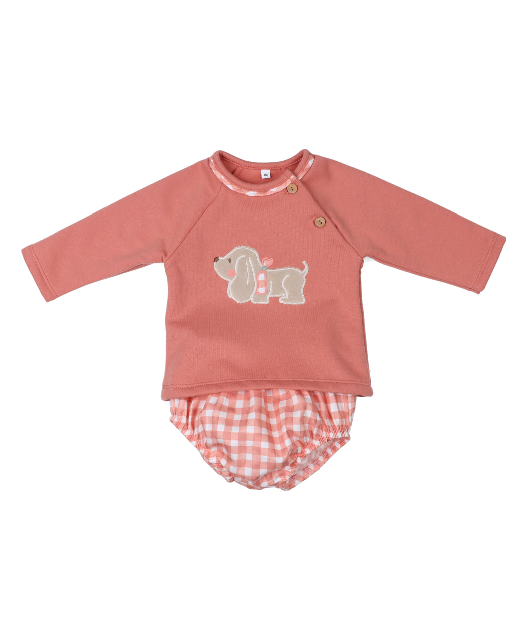 Conjunto Pololo Dog Coral