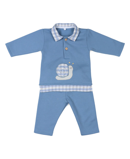 Conjunto Pantalon Caracol Azul