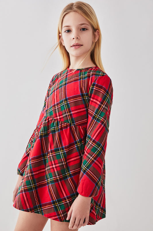 Vestido Cuadros Escoces