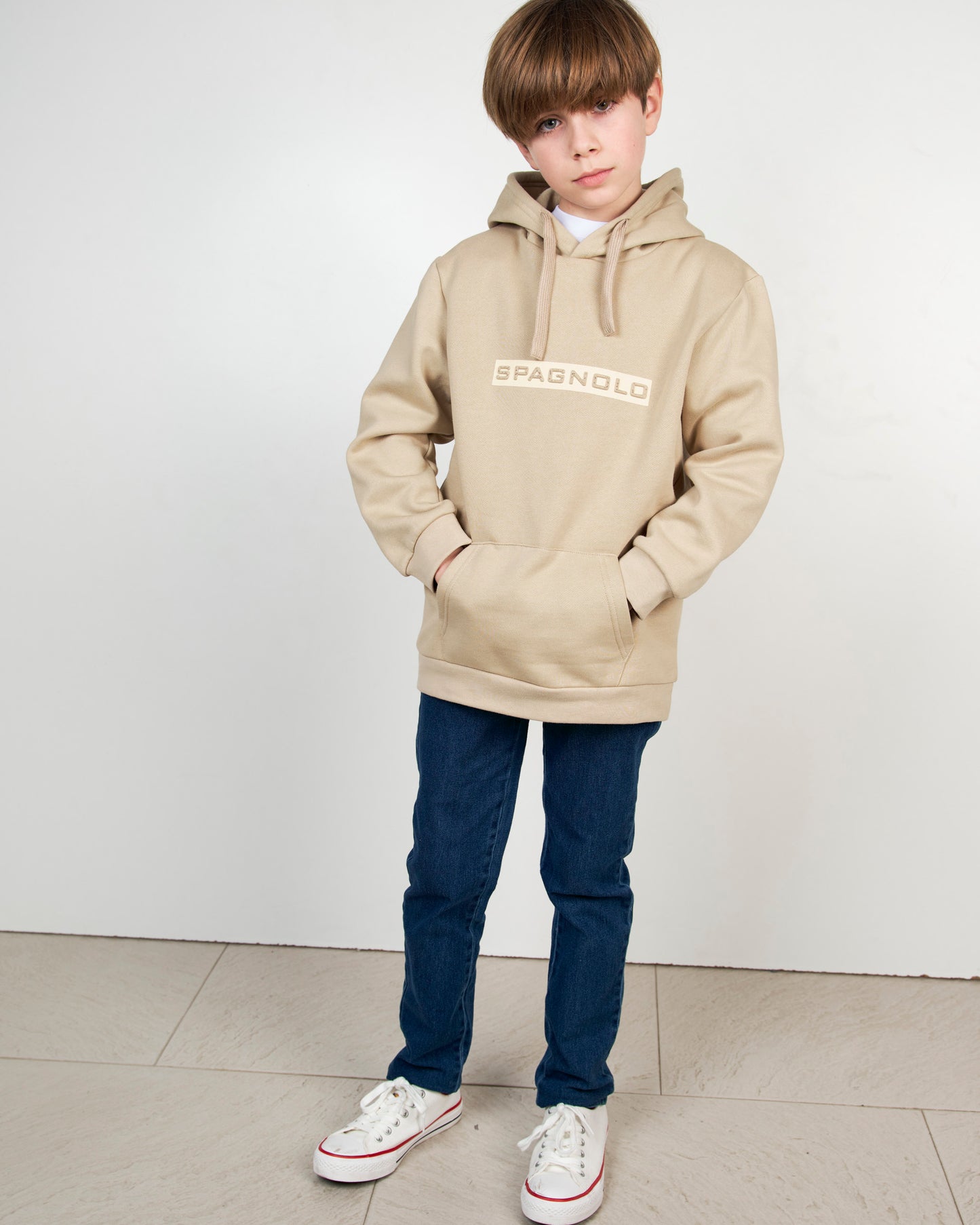 Sudadera Beige Spagnolo
