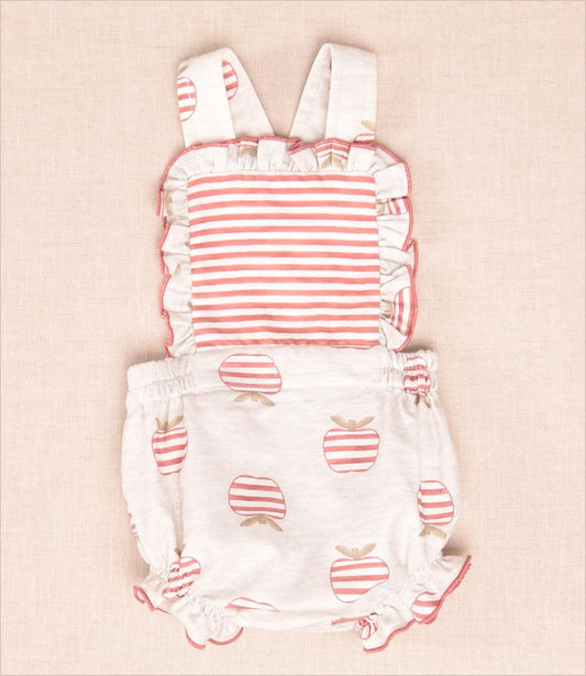Conjunto Peto Manzanas Rayas
