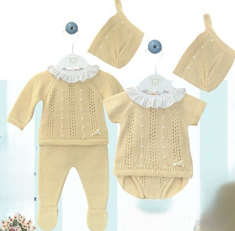 Conjunto Hilo Amarillo Polaina