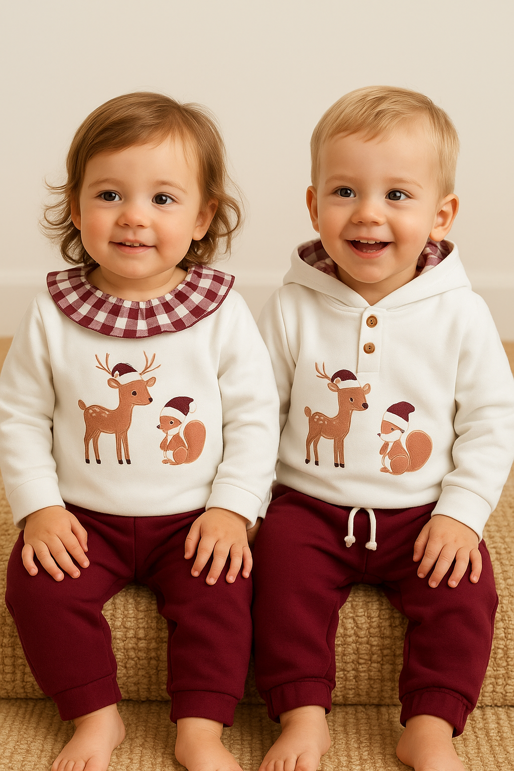 Conjunto Niña Ciervitos Navidad
