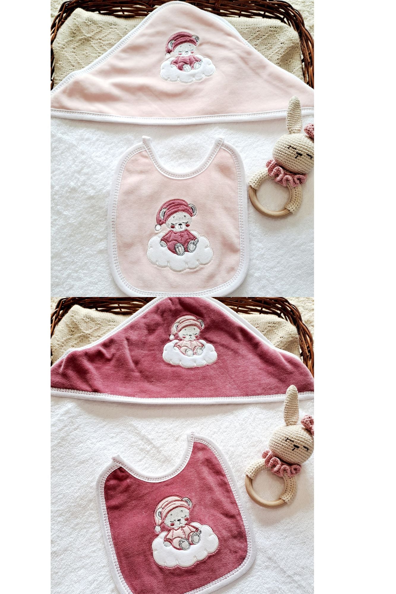 Set Capa Baño Babero