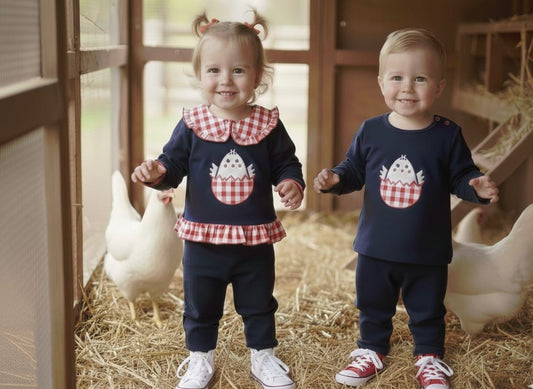 Conjunto Huevo Pollito Niña