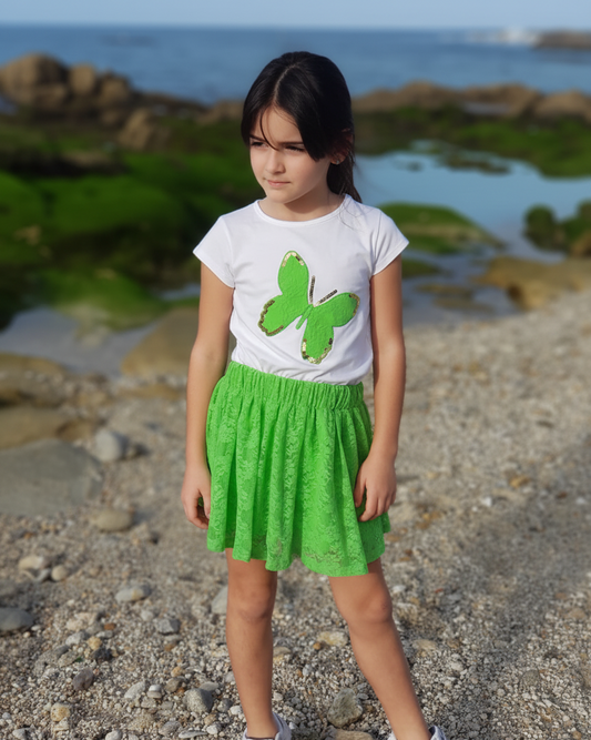 Conjunto Falda Verde
