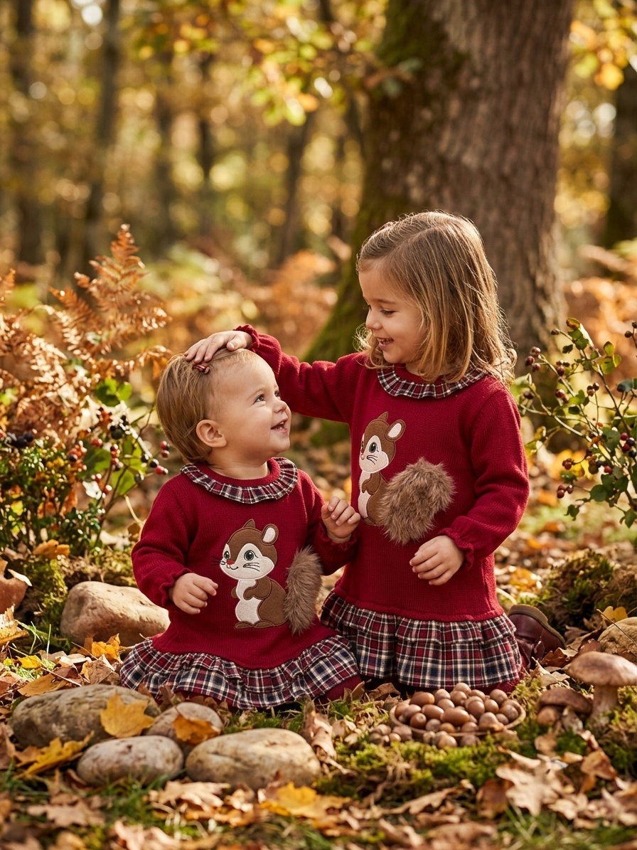 Vestido Punto Ardilla | Sonajero Kids