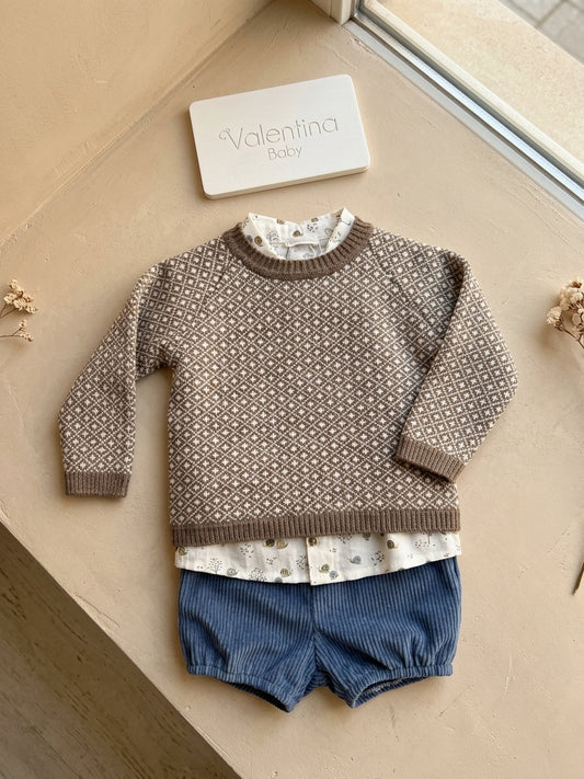 Conjunto 3P Niño Amostra Jersey Valentia