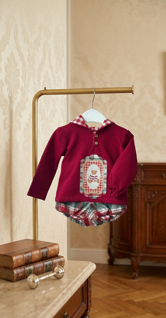 Conjunto Oso Navidad Niño