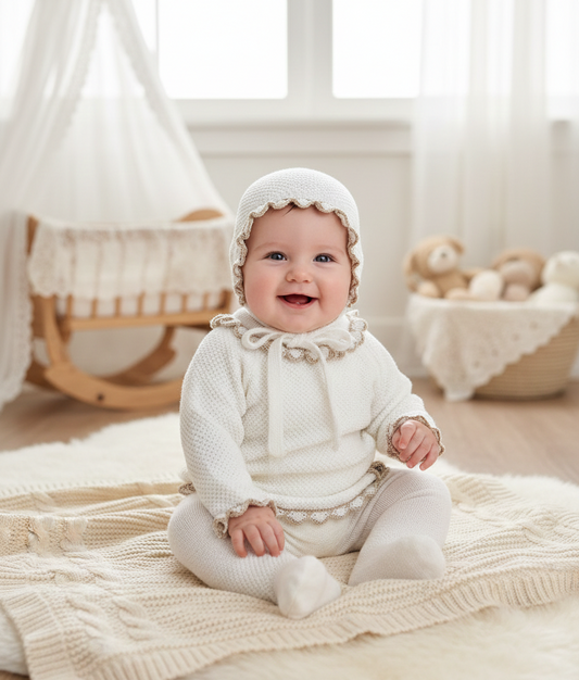 Conjunto Hilo 26028 Blanco Beig