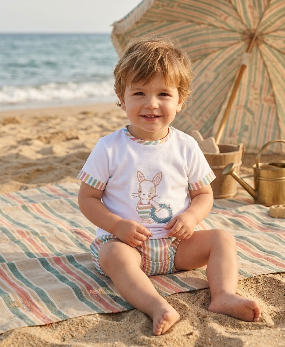 Conjunto Niña Rabbit Al Agua