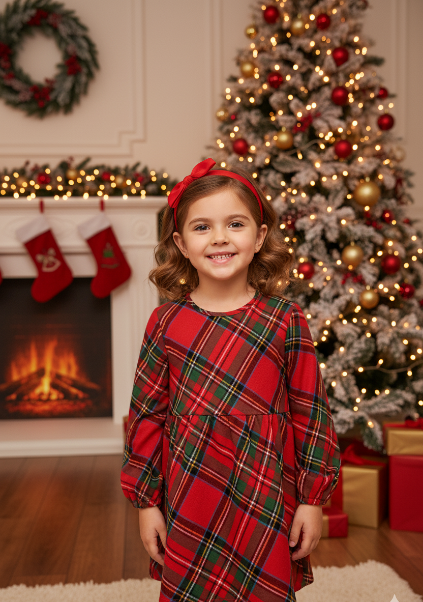 Vestido Cuadros Escoces