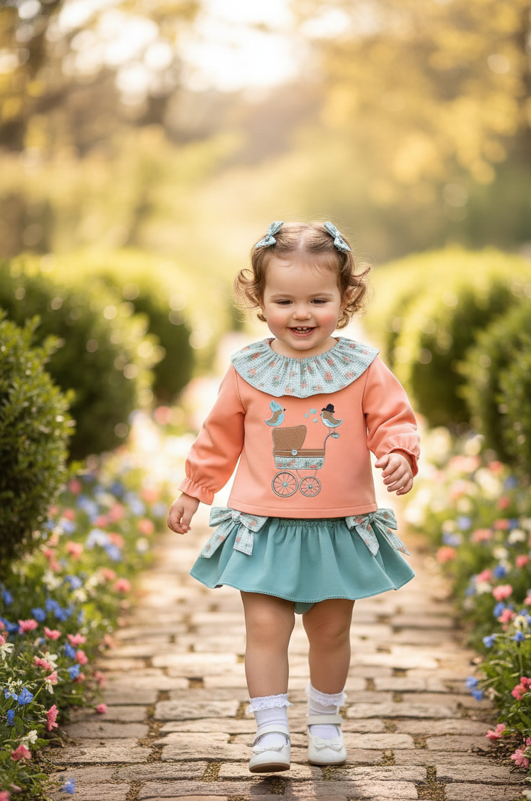 Conjunto Niña Carrito Pio