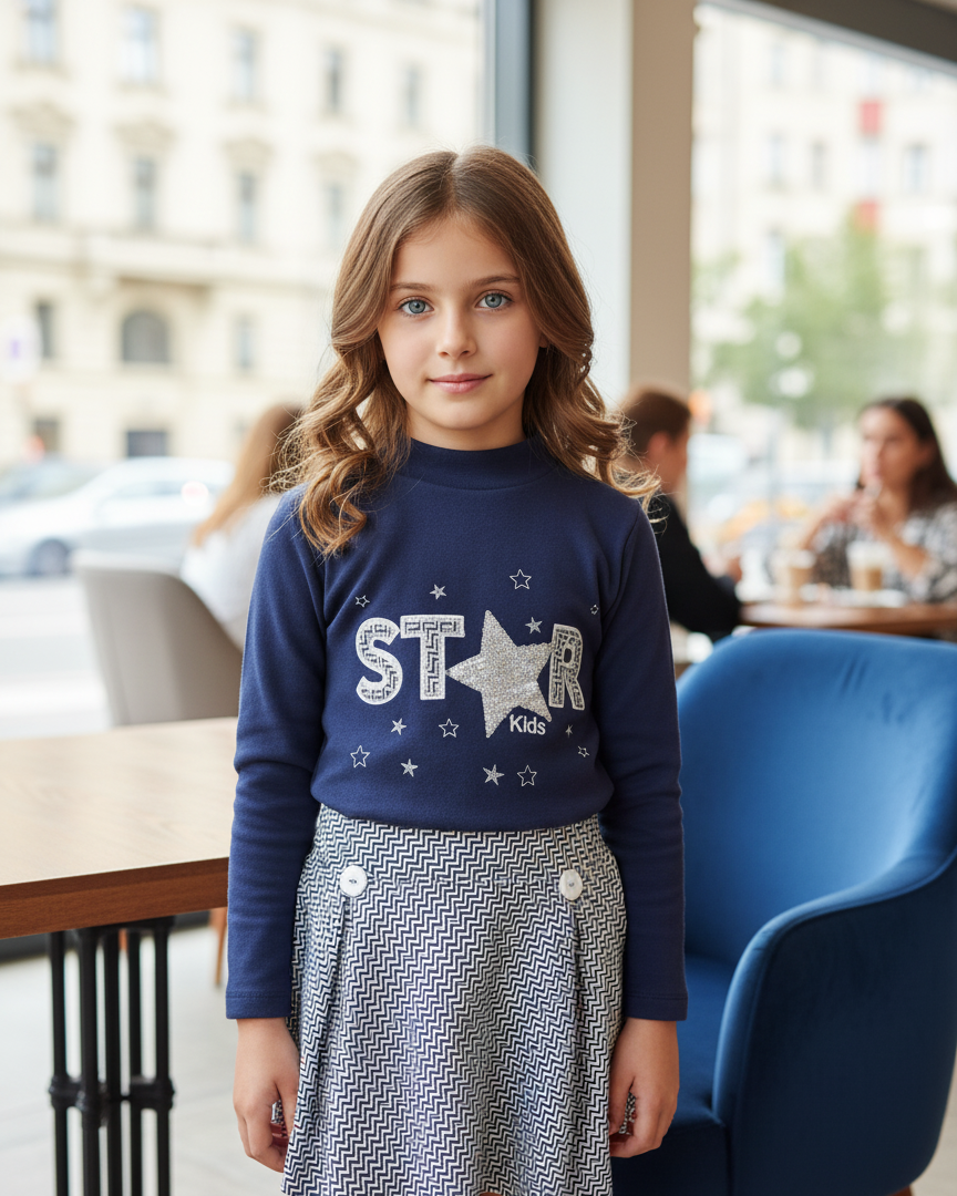 Conjunto Falda Sudadera Star 1