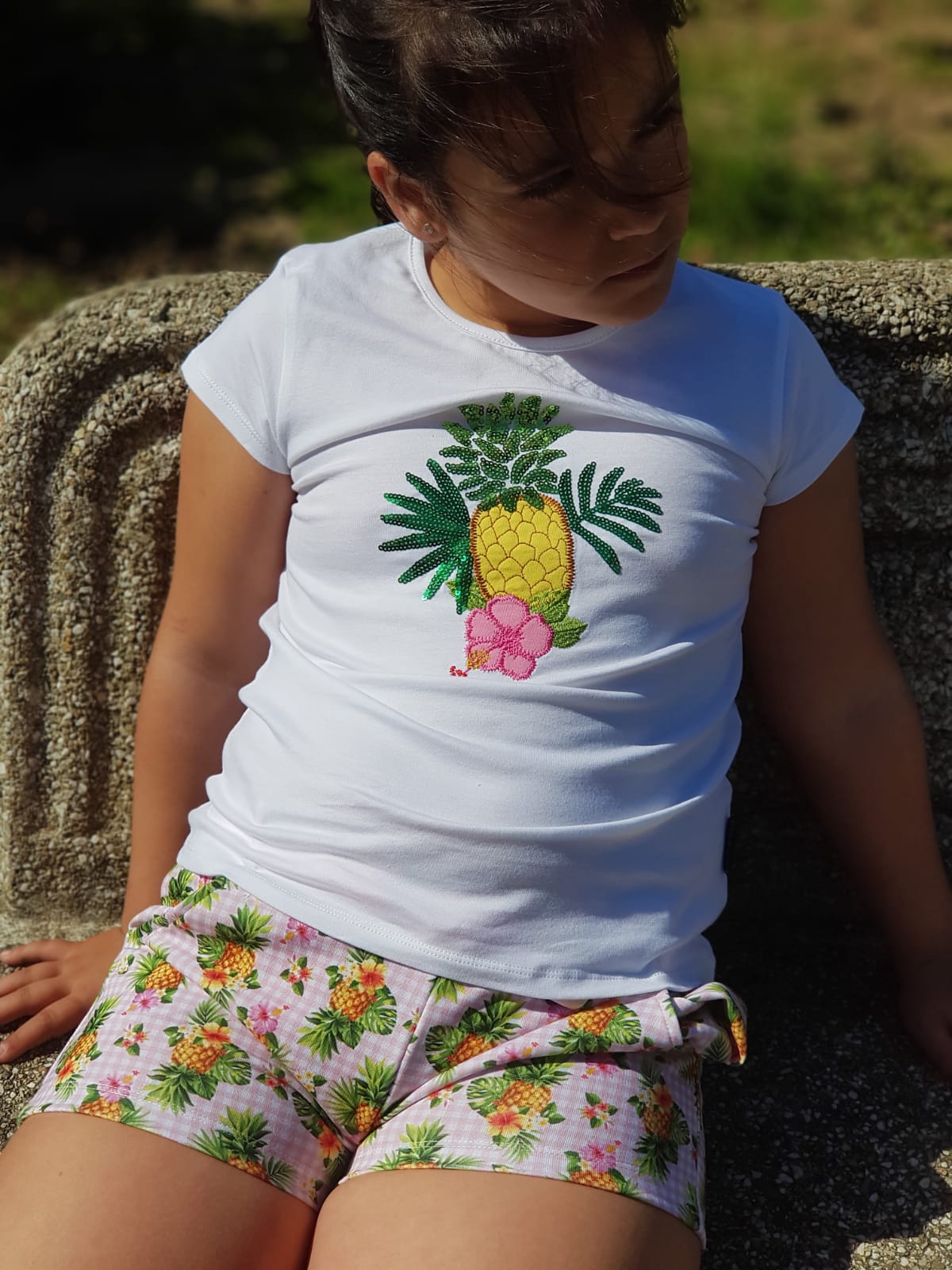 Conjunto Short Piña Lentejuela