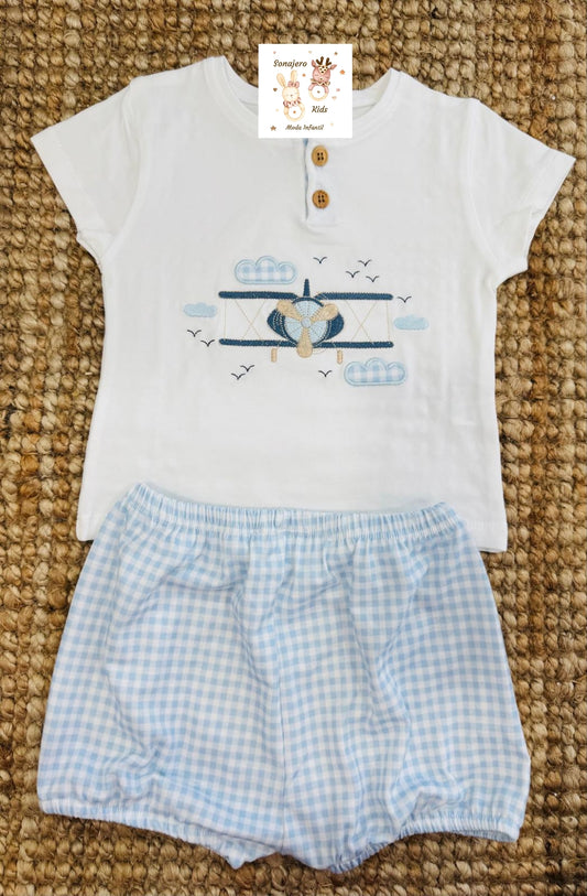 Conjunto Niño Avioneta