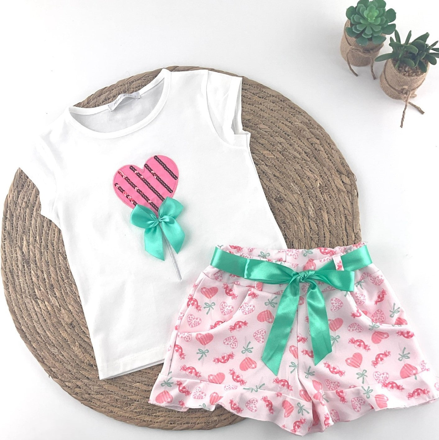 Conjunto Corazon Globo