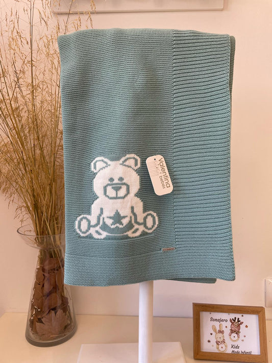 Toquilla Lana Oso Verde