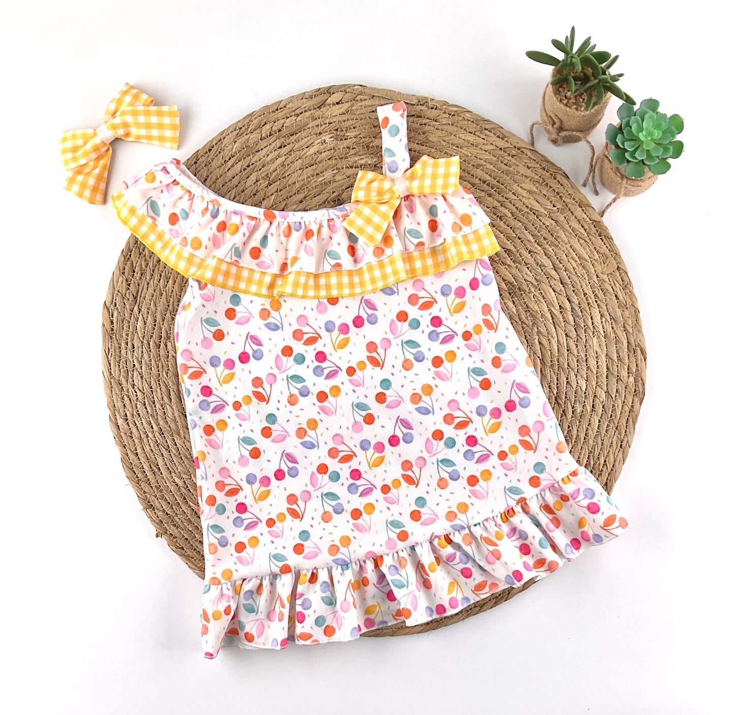 Conjunto Cerezas Vichy