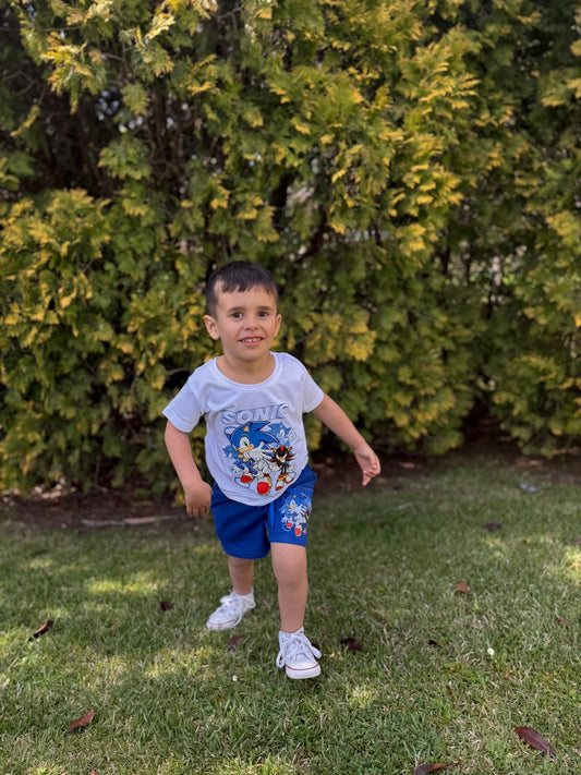 Conjunto Niño Sonic Blue