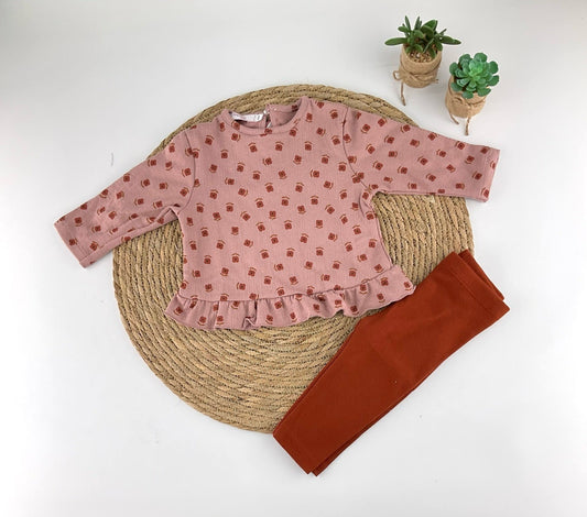 Conjunto Leggins Flores