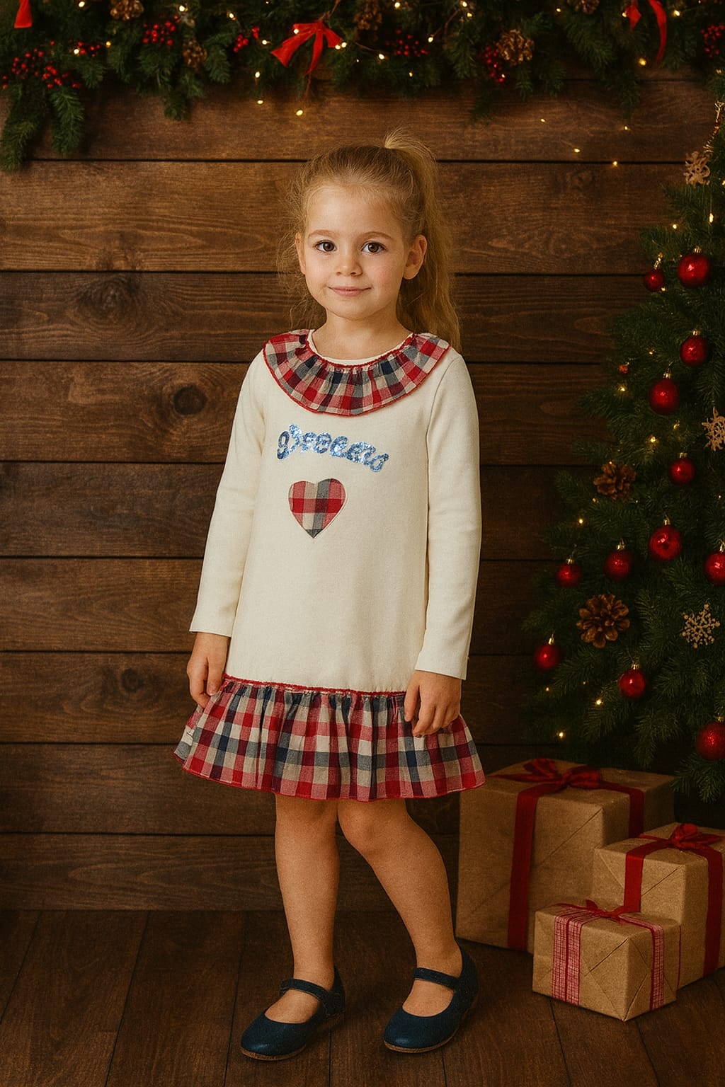 Vestido Dreams Navidad Blanco