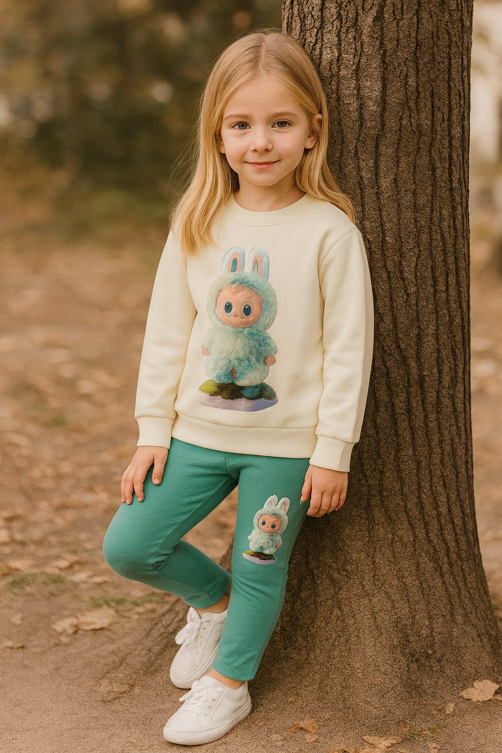 Conjunto Labubu Crema