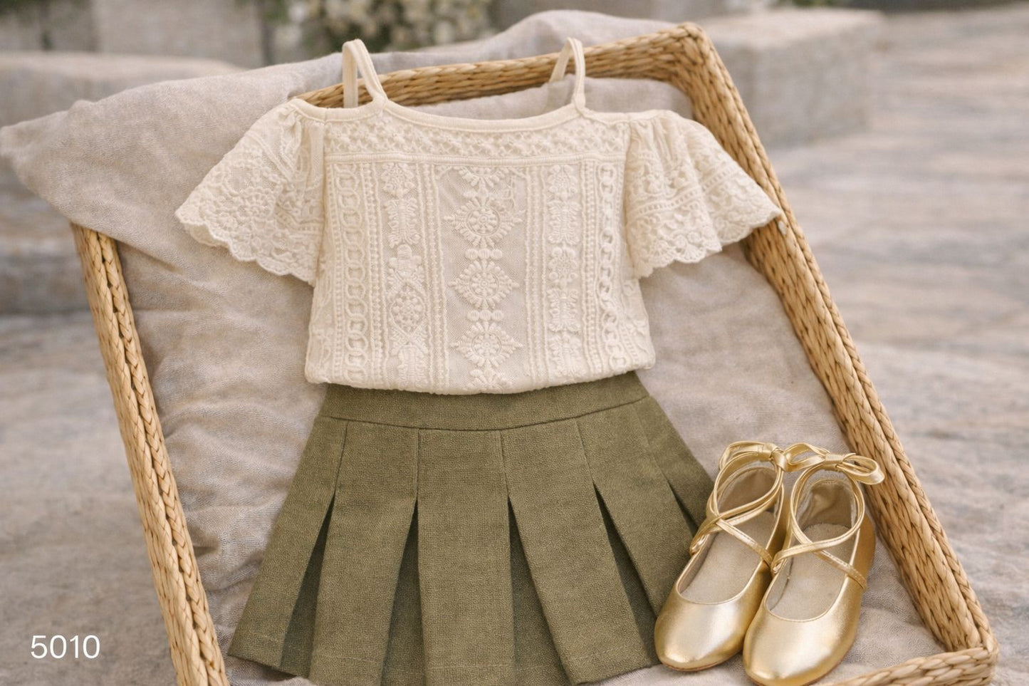 Conjunto Falda Oliva Encantada