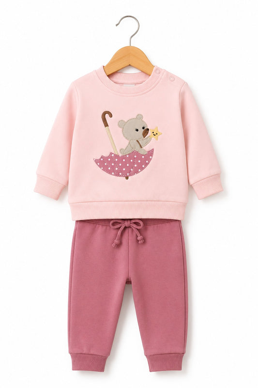 Conjunto Osita Estrella Rosa