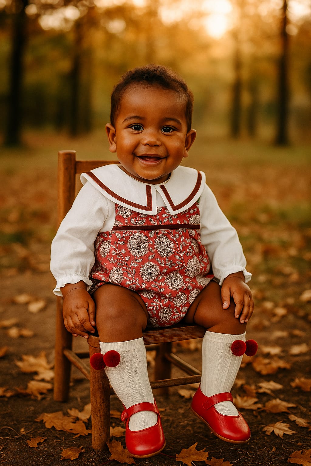 Conjunto Peto Niño Clavel Antiguo
