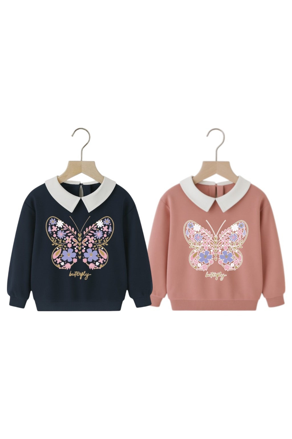 Sudadera Mariposa Rosa