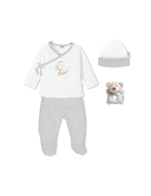 Set Regalo 4 piezas Oso Gris