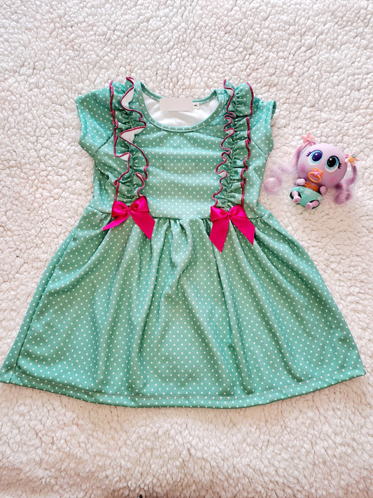 Vestido Verde Lunares
