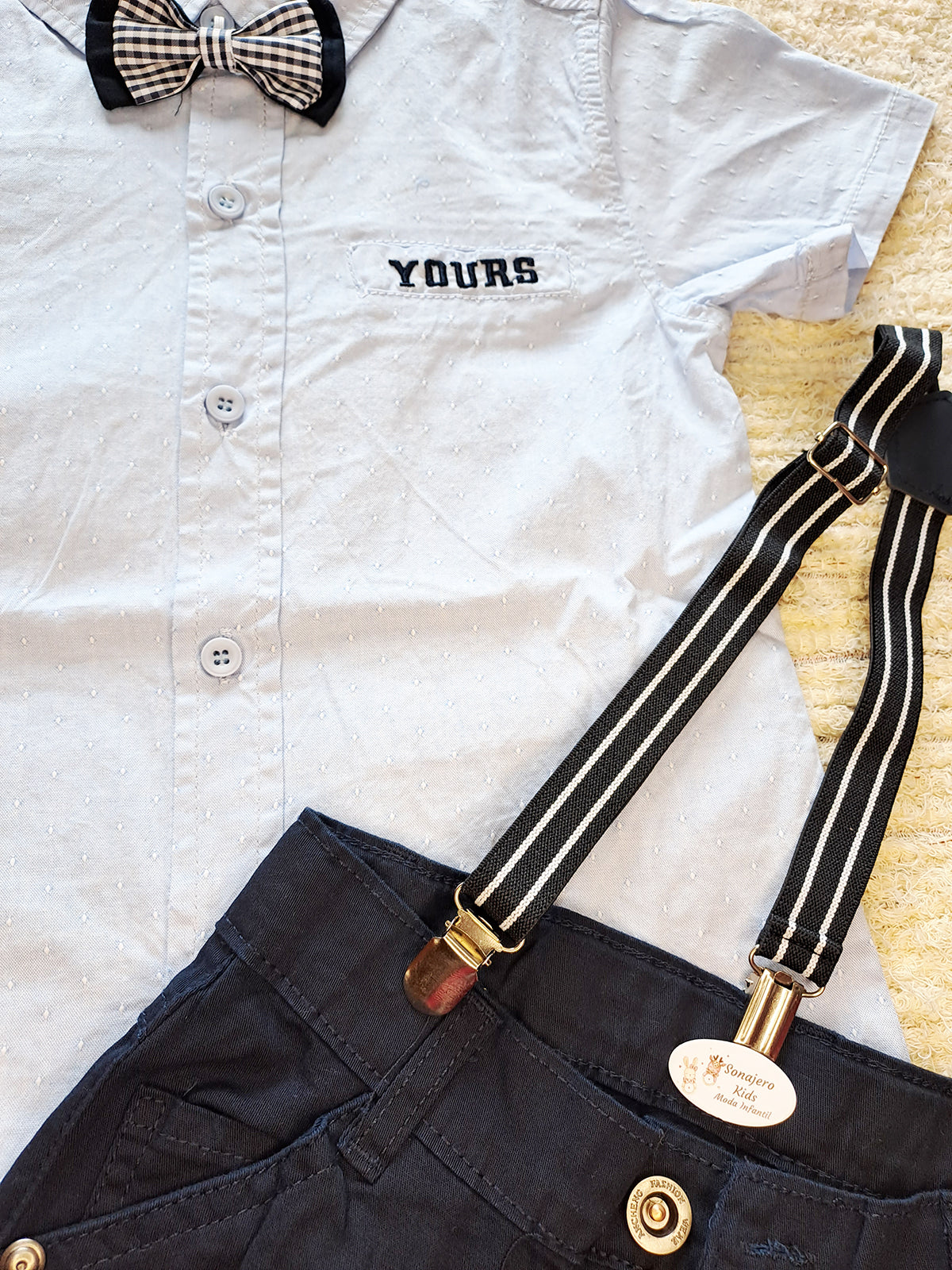 Tirantes Pajarita Azul Oscuro