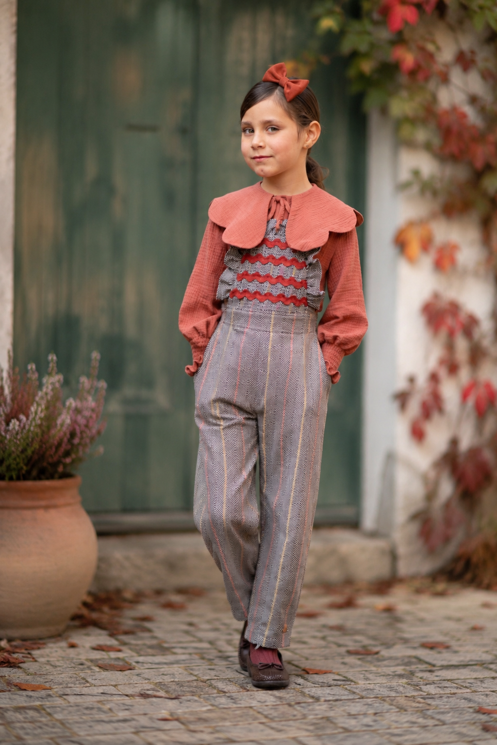 Conjunto Sudadera "Wonderful" y Pantalón Ancho Marino | Sonajero Kids
