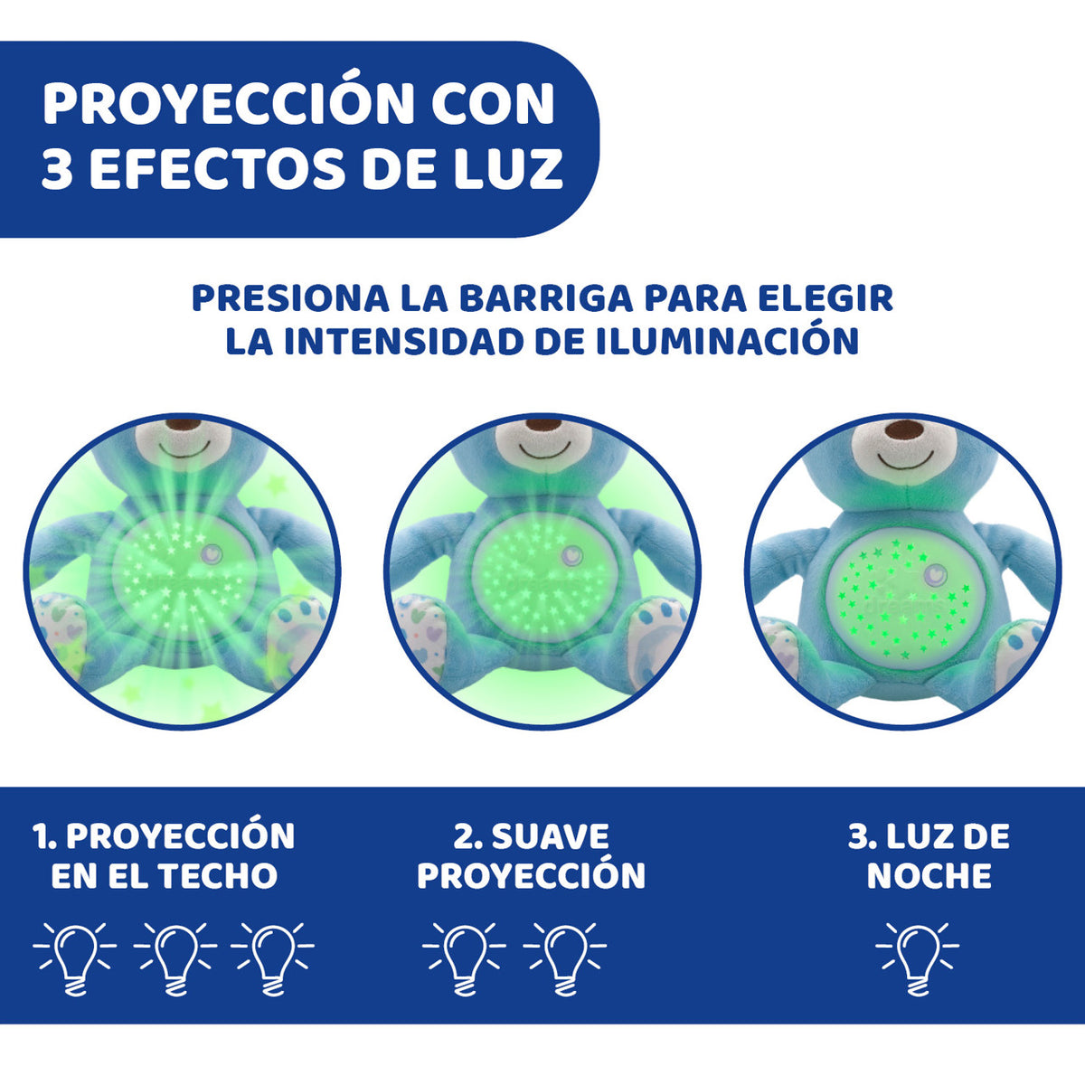 Osito Proyector Baby Bear Rosa
