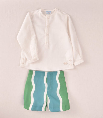 Conjunto Pantalon Estampado Oceano
