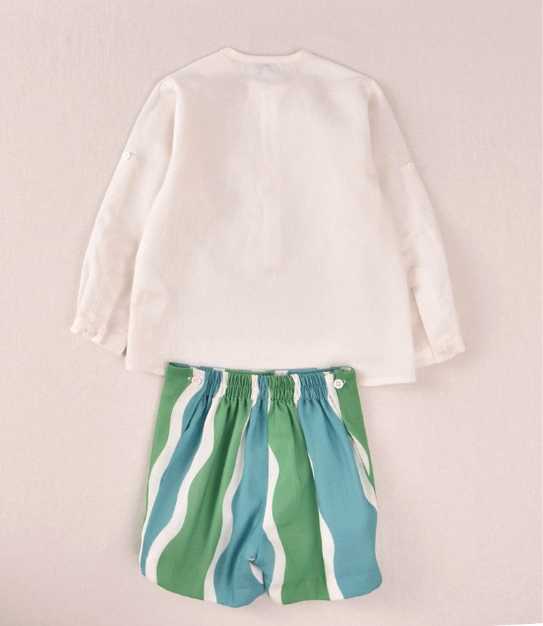 Conjunto Pantalon Estampado Oceano